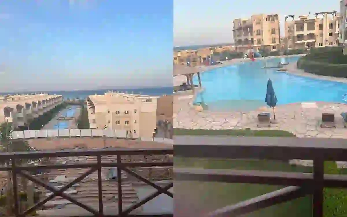 شاليه للبيع بالفرش والاجهزة فى بلو بلو السخنة